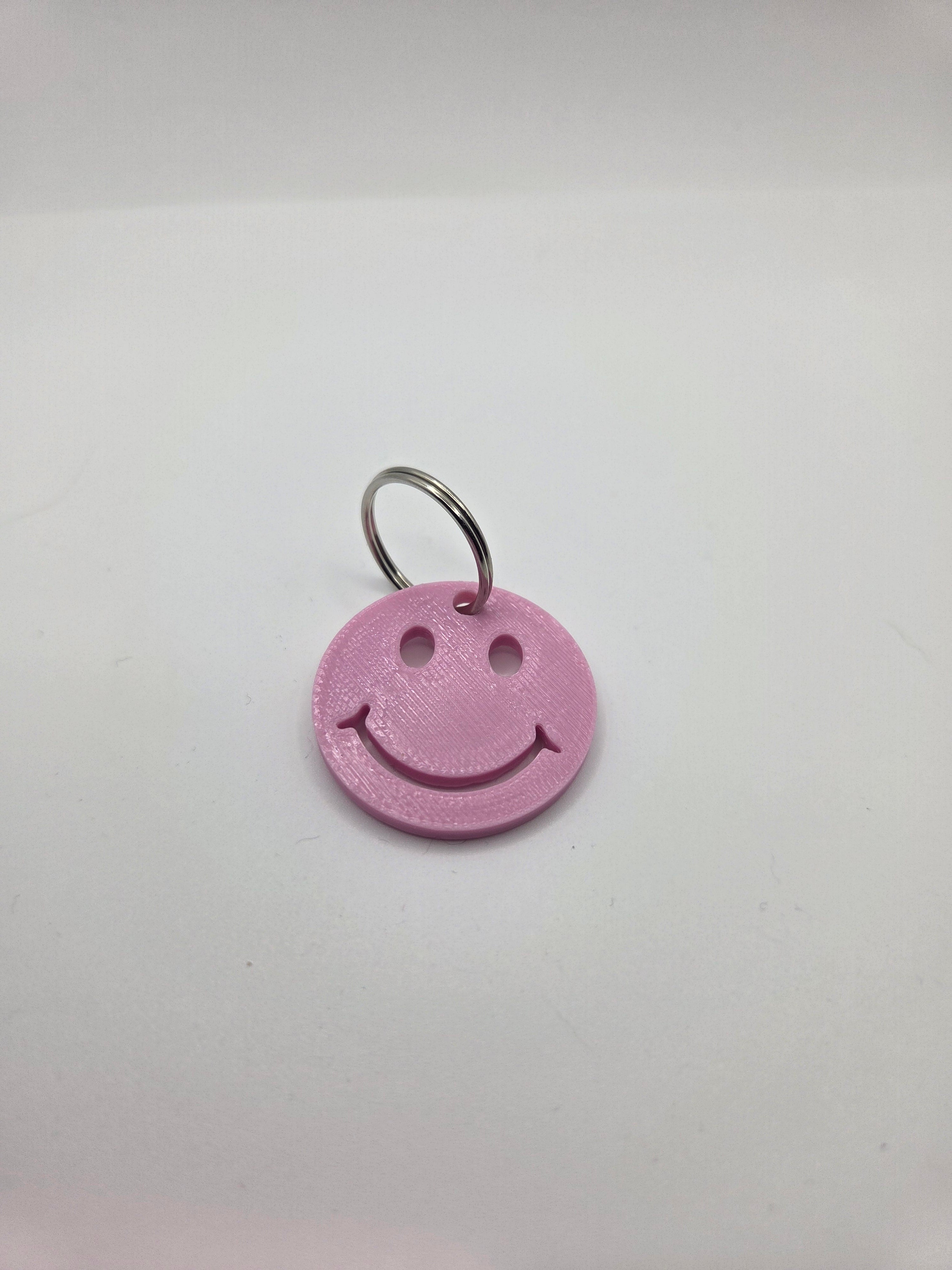 Smiley face keyring