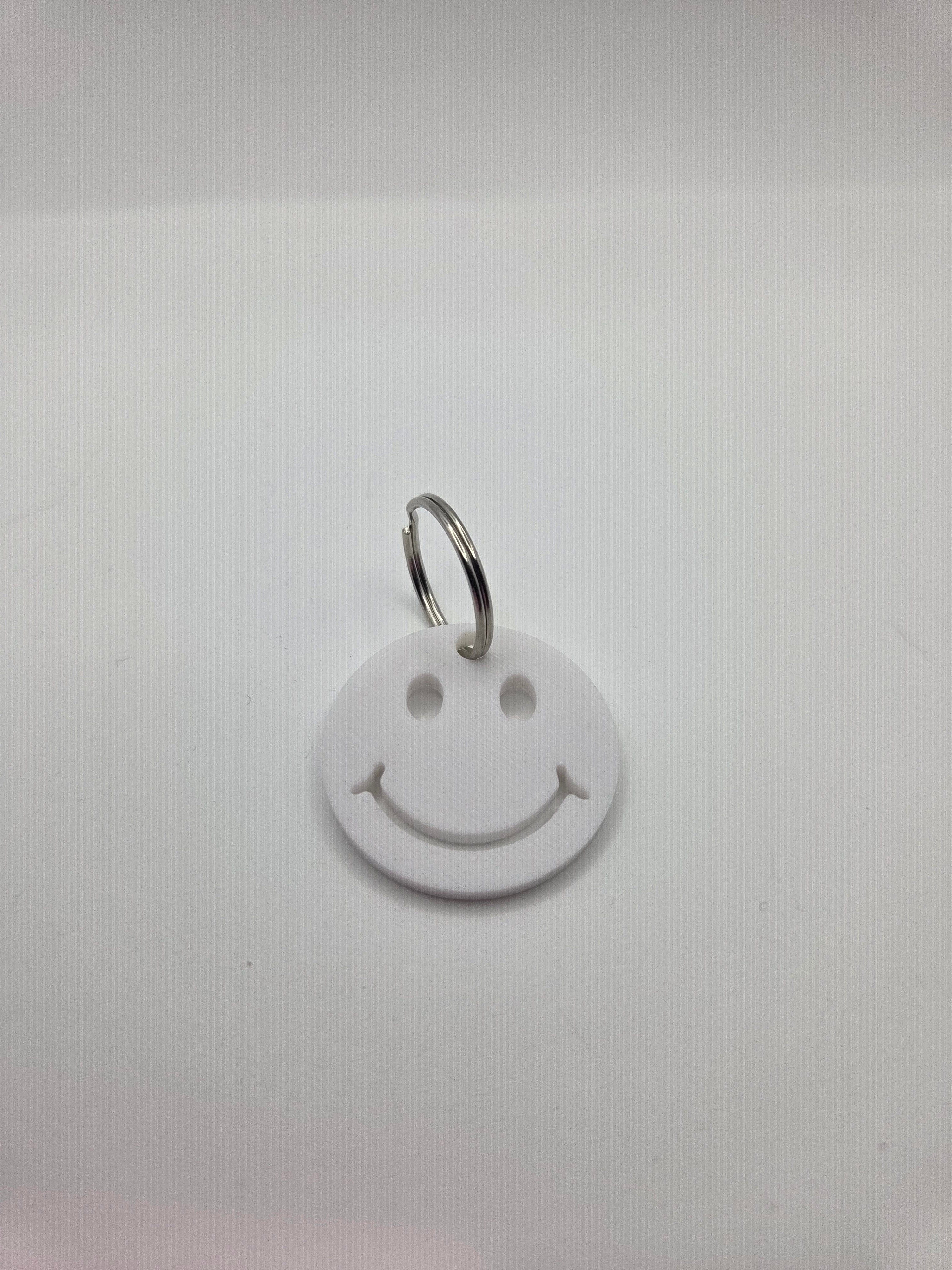 Smiley face keyring