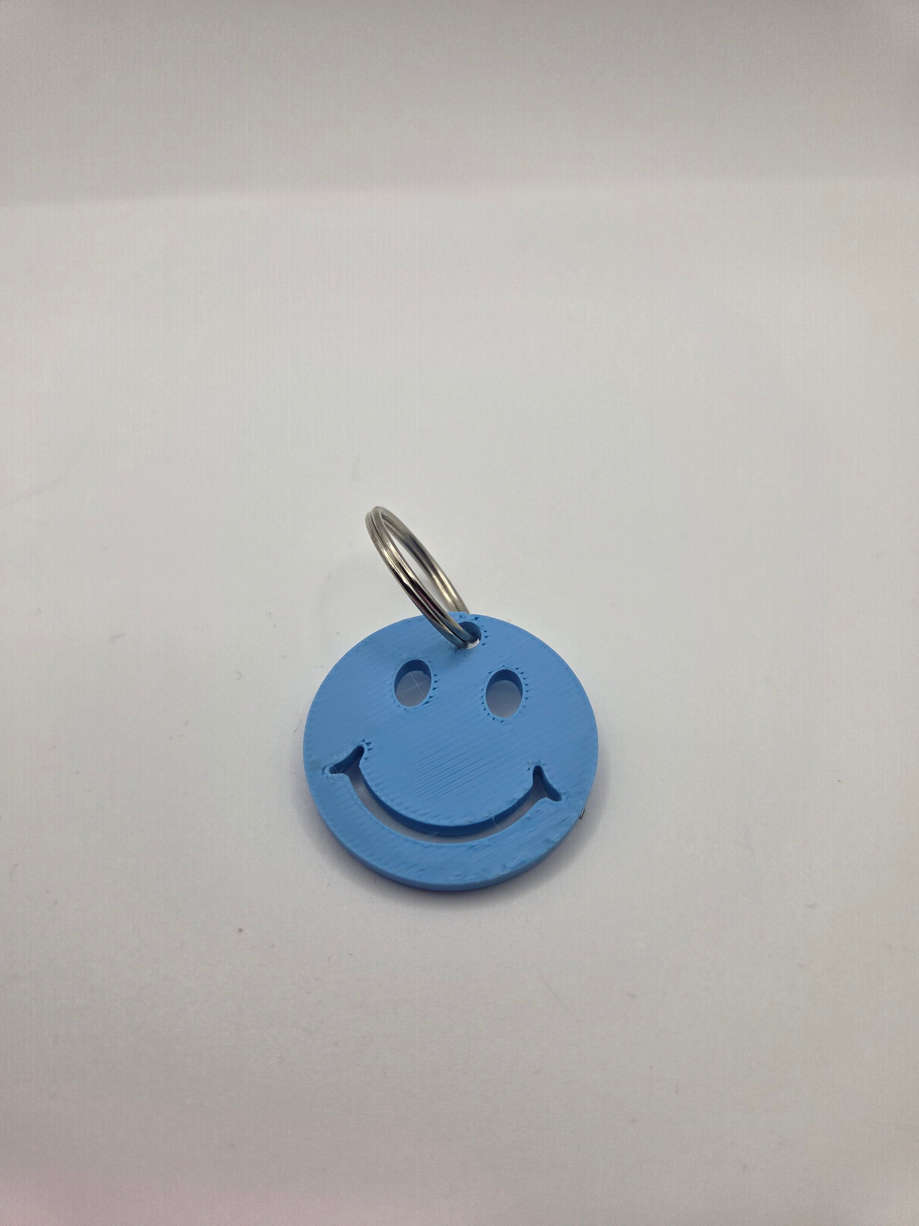 Smiley face keyring