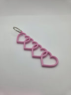 Quad Heart Keyring